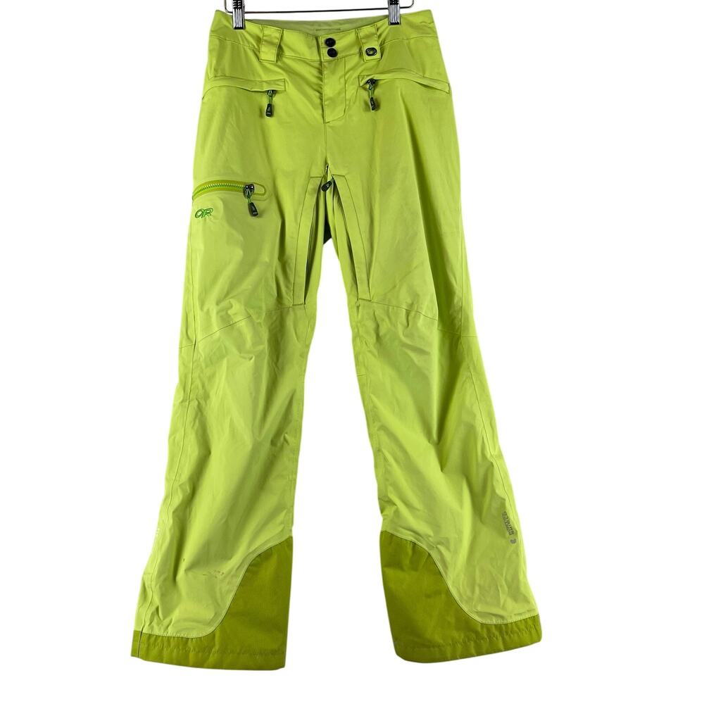 Outdoor Research WMNS Igneo Snow Pants XS Lime Green Insulated Ski Pertex Shield